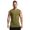 Camisetas sin mangas para hombres Marca Llanura con cuello en V Culturismo Stringer Singlets Gym Top Hombres Ropa de fitness Moda Algodón Camisa sin mangas Chaleco de entrenamiento