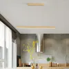 Pendant Lamps Minimalist LED Wood Light Lighting Dining Room Art Home Office Kitchen Study Hanging Lights Indoor Fixture