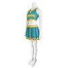 Kvinnors träningsdräkter tar med det på Cosplay Clovers Green Cheerleader Clovers Uniform Cosplay Come Women Halloween Carnival Outfit School Dress Suit T220909