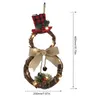 Décorations de Noël a conduit Garland Hanging Home Rattan Wall Door Party Outdoor Shopping Mall Wreath K220909