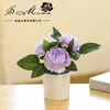 Decorative Flowers Three-headed Peony Bonsai Artificial Flower Factory Direct Supply Creative Decoration Silk Plant