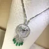 Pendant Necklaces Designer Fashion Copper Jewelry 3A Cubic Zirconia Double Parrot Necklace Green Water Party Dinner Banquet