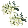 Decoratieve bloemen Plastic buitenbloem kunstmatige zijden faux vetplanten planten 5 vorken bruiloft decoratie feest decor nep kersenbloesems nep kersenbloesems