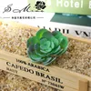 Decorative Flowers 1pc Mini Flocking Artificial Succulent Home Garden Decoration Bonsai Plant For Office Table Decor Indoor Fake Plants