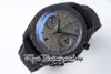 BBT Dark Side Moon bt311 92 44 51 01 005 Herrenuhr 9300 Chronograph Automatik Schwarzes Zifferblatt Stickmarkierungen Edelstahlgehäuse Leder Str221z