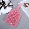 Evening Bags Luxury Handmade Beaded Clear Crystal Tote For Women Fashion Pearl Beading Handbags Party Elegant Ladies Purses