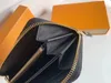 Mode Schwarz Empreinte Frauen Brieftasche Kupplung Dame Damen Lange Brieftasche PU Leder Einzigen Reißverschluss Geldbörsen Klassische Mais Geldbörse Kartenhalter Mit Box Karte