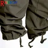 Men's Pants Rainbowtouches 2022 Brand Men's Casual Sports Pants Fashion Button Outdoors Big Proket Men Elastic Zipper Bunched Foot Trousers T220909