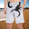 Mens shorts Mens Summer Mens Casual Hip Hop Street Fashion Design Scorpion Print Women Daily Male Sports Mortsmens