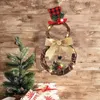 Décorations de Noël a conduit Garland Hanging Home Rattan Wall Door Party Outdoor Shopping Mall Wreath K220909