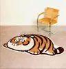 Carpets Cute Tiger Carpet Bedroom Floor Rug Home Decor Imitation Cashmere Warm Cartoon Bedside Mat For Kids Adults Door Entrance Blanket