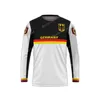 Vestes de course Allemagne Moto Jersey Hommes Manches Longues Moto XC GP VTT POUR Motocross MX DH BMX VTT T-shirt Vêtements1504430