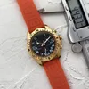 Zegarki na rękę dla mężczyzn 2022 nowe męskie zegarki wszystkie tarcze pracy zegarek kwarcowy wytrzymałość 1884 Top marka chronograf zegar gumowy pasek moda męska BREI typ 1