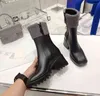 Botas Femininas Betty Botas Tall Rain Boot Welly Salto Alto Pvc Borracha Beeled Plataforma Joelho Preto Impermeável Outdoor Rainshoes