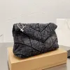 S Designers Shoulder Bag Wallet Women Leather Crossbody Bags Casual LOULOU 2023 Purse Fashion Denim Handbags Ladies Metal Chain Clamshell