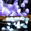 Cuerdas Preciosas Lámparas de cadena LED de piedra natural Día de San Valentín Luces decorativas de cumpleaños Guirnalda Adorno para interiores y exteriores