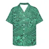 Casual shirts voor heren heren cumagisch shirt mannen mode t-shirts zomer polyester Hawaiiaanse polynesische tribale man met gewoonte