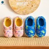 Slipper Kids Print Slipper для мальчиков в помещении обуви для девочек девочка Slides Cotton теплый зимний дом детей нельзя скольздо Miaoyoutong 220909