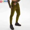 Męskie spodnie Rainbowtouches Gym Men Men Spodnie Spodnie Legginsy Średnie Elastyczne młodzieżowe moda zamek multi kieszeni Pantie Najwyższa jakość męskie T220909