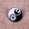 Autres accessoires de mode Stars War Yin Yang Rebel Alllliance Galacttic Empire Star Symbol Emolel Pin Movie Brooch Badge Badge Decoration Bijoux