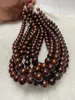 Chaines Natural haut de gamme ￉norme 10-11 mm Sea Sud Collier de perles bruns pour femmes bijoux 588