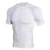 Chemises actives Sport Blouse haut homme jambières d'exercices Fitness Sports course Yoga athlétique chemise à manches courtes respirant Sportwear