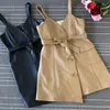 Casual Dresses 2022 Autumn Women's High Quality Sheepskin Real Leather Dresss C166