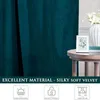 Gardin modern kricka sammet gardiner för vardagsrum blackout tung grommet topp draperi paneler sovrum gäst 1 st