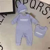 Baby Romper Girl 디자이너 브랜드 편지 의상 작업복 옷 점프 슈트 Kids Bodysuit for Babys 복장 Rompers 복장