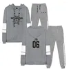 Survêtements pour hommes G0T7 2D Sweat Print Set Hommes / Femmes Casual Printemps Automne Vêtements Long Sweat À Capuche Sans Manches Imprimé Sports