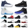 Basketbalschoenen Sneakers Trainers Hyper Royal Black Taxi Playoffs Utility Royalty Low Easter Twist Dark Concord Reverse Flu Game 2022 Stealth 12 Mens Jumpman 12s