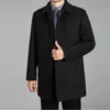 Misturas de lã masculina homens jaqueta de inverno outono casaco de lã de alta qualidade jaqueta de lã masculina casaco de ervilha homens inverno longo casaco plus size 7xl 220909