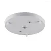 Lampade a sospensione Piastra a soffitto per base lampada a 3 teste Rotondo lungo baldacchino Accessori per l'illuminazione del cavo fai-da-te