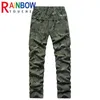 Pantaloni da uomo Rainbowtouches Pantaloni mimetici Cargo 2022 Pantaloni da uomo di moda di marca Pantaloni all'aperto Pantaloni da uomo casual con cerniera elastica Pantaloni militari T220909