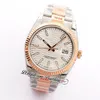 EWF только 126231 A3235 Automatic Unisex Watch Mens Ladies 36 Двухтонный серебряный серебряный серебряный мотив Breale