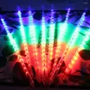 Cordes Année 30cm 50cm de douche de météore extérieur pluie 8 tubes LED LIGHTES LETS IMPHERPORS POUR LA PARTIE DE MEAUX DE MECHILE DE MÉDICA