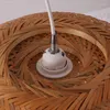 Подвесные лампы современная бамбуковая работа ручная вязаная ткацкая люстр Ресторан ручной работы ручной работы