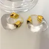 Dingle ￶rh￤ngen 2022 Trend Transparent harts Drop f￶r kvinnor Boho Vintage Jewelry Statement Ovanligt Big U -br￶llop