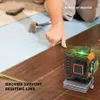 Laser Levels 6 lines 4D Level Self-Leveling 360 Horizontal And Vertical Cross Super Powerful Green Lasers Leveling