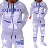 Men's Tracksuits Zogaa Men Suad Suor Moda Moda Longa Capuz Sportwear 2 PCs Sorto e calças esportivas