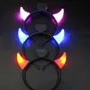 Akcesoria do włosów 24PCS Light Up Devils LED RORS AKCESORODA DZIECI DORODZI Cosplay Cosplay Przyjęcie urodzinowe Ślub Ślubny Halloween Boże Narodzenie 220909