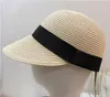 Cappello panama da donna in erba estiva equestre all'aperto per il tempo libero spiaggia sole traspirante berretto da baseball parasole da viaggio