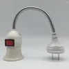 Lamphouders E27 BASE WANDEL Flexibele houder lichtbus converter Bases EU/US -plug aan/uit 20/25 cm boekadapterschakelaar