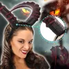 Accessoires de cheveux Décorations d'Halloween Bandeau de bal de corne de diable pour la marque de carnaval de mascarade et de haute qualité 220909