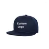 Caps de bola personalizados hip hop plana brim snapback adulto infantil logotipo de beisebol 3d bordado snap back chapé