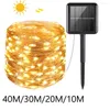 Strings 40M 20M 10M énergie solaire fée LED guirlandes lumineuses guirlandes de noël feston lumière du soleil pour jardin extérieur patio balcon décoration