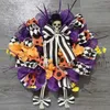 Décorations de Noël Halloween Guirlande Porte Suspendue Effrayant Spooky Guirlande Squelette Conception Pendentif Décoratif DIY Décor De Fête pour La Maison Extérieur Windows 220909