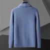 Männer Pullover Einfarbig Strickjacke Herbst V-ausschnitt Sueter Hombre Blau Khaki Herren 220909