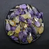 Guérison Pierre Naturelle Pendentif Collier Irrégulier Pointu Quartz Brut Améthystes Citrines Jaune Violet Cristal Collier pour Femmes