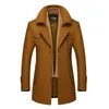 Men's Wool Blends BOLUBAO Men Winter Wool Coat Men's Casual Brand Solid Color Wool Blends Woolen Pea Coat Male Trench Coat Overcoat 220909